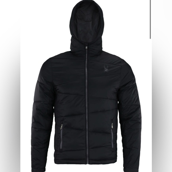 Spyder Big Boys L 14/16 Nexus Puffer Jacket - Insulated Black NWT - Picture 5 of 9